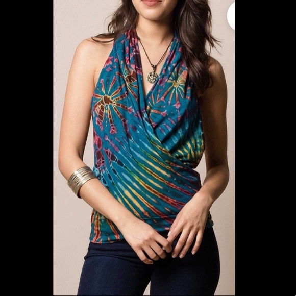 Tie Dye Halter Top - Sivana Spirit - Picture 1 of 2